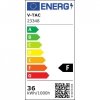 Oprawa V-TAC LED linear SAMSUNG CHIP LIFUD driver 36W 100st CCT zwieszana 120cm złoty MAT VT-7-35 3000K-4000K-6400K 2880lm 5 lat